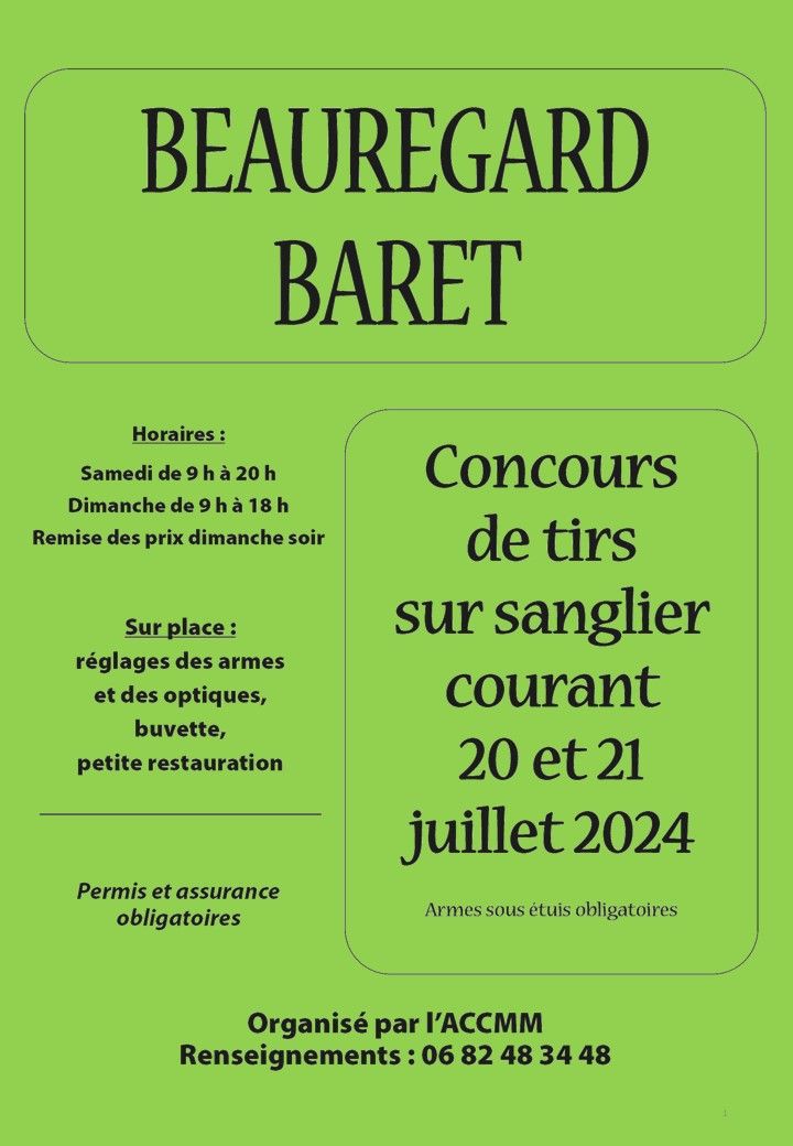 Concours de tir sur sanglier courant